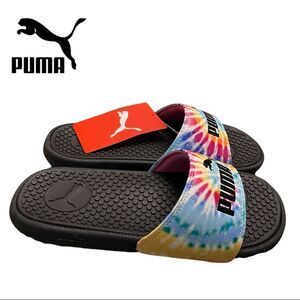 NEW Puma Women's Cool Cat Tie Dye Slide Sandals 6 7